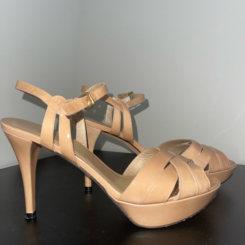 Stuart Weitzman Strappy Nude Heels